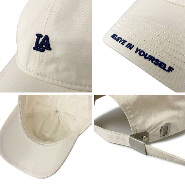 【通年対応】LA ロゴ 刺繍 キャップ　CAP　帽子　ベースボール　コットン　綿　レディース　メンズ
