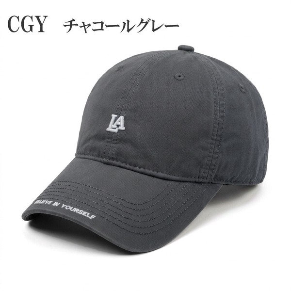 【通年対応】LA ロゴ 刺繍 キャップ　CAP　帽子　ベースボール　コットン　綿　レディース　メンズ
