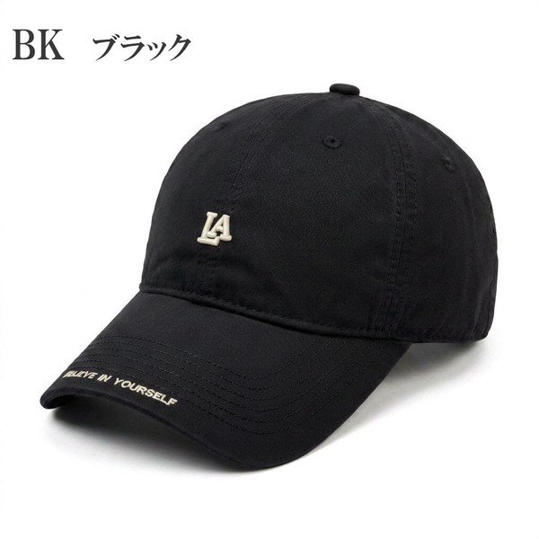 【通年対応】LA ロゴ 刺繍 キャップ　CAP　帽子　ベースボール　コットン　綿　レディース　メンズ