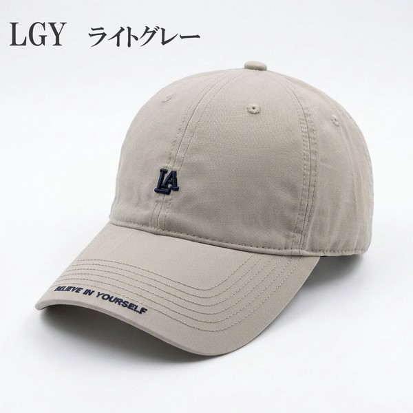 【通年対応】LA ロゴ 刺繍 キャップ　CAP　帽子　ベースボール　コットン　綿　レディース　メンズ