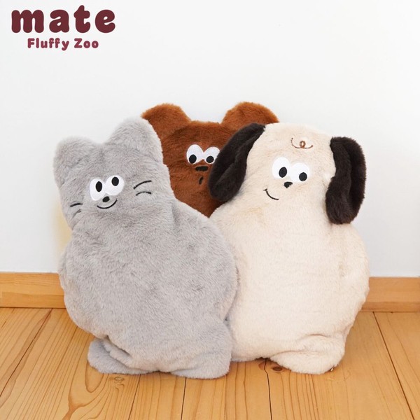 【26AW予約】mate　クッションブランケット　犬　猫　クマ
