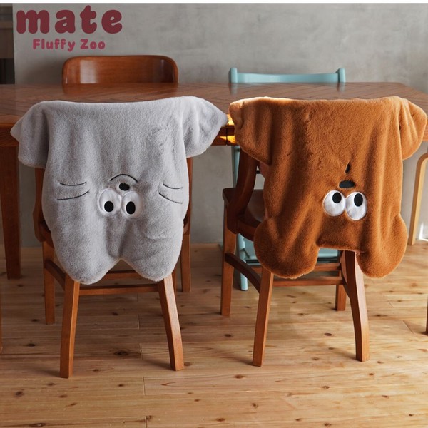 【26AW予約】mate　ダイカットブランケット　犬　猫　クマ