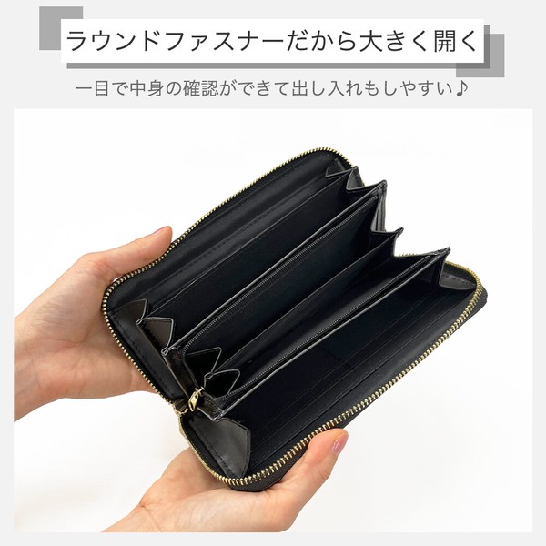 OUTDOOR メタル ラウンドファスナー長財布