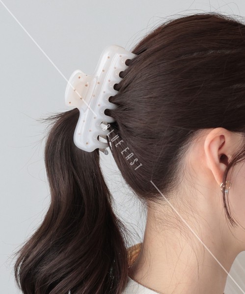 2026新作【ドット＆ラメバンスクリップ】ヘアクリップ　ヘアアクセサリー　ドット　ラメ