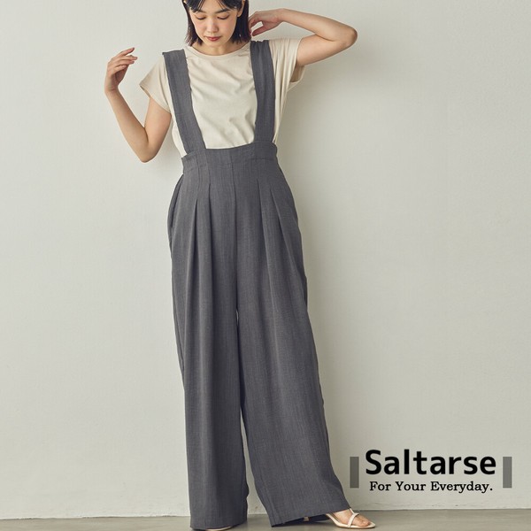 【Saltarse】タック入りオールインワン