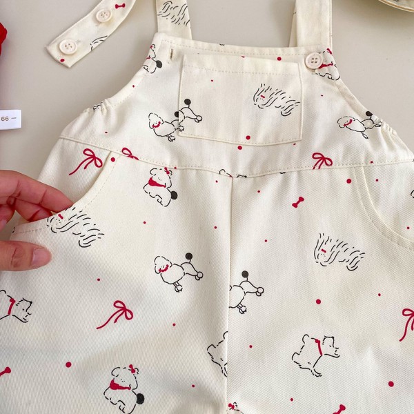 韓国スタイル 7サイズ シャツ パンツ セットアップ 2点セット 総柄 かわいい 子供 春 夏