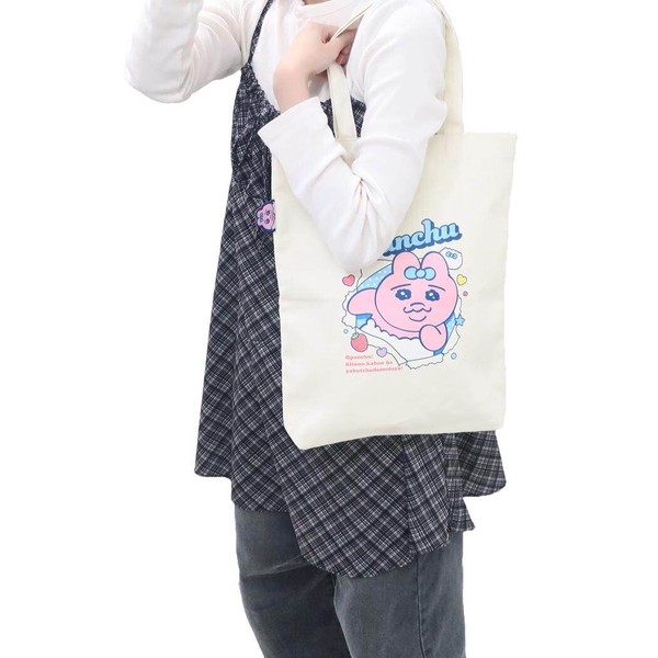 【トートバッグ】おぱんちゅうさぎ ぴょこっとトートバッグ オフホワイト