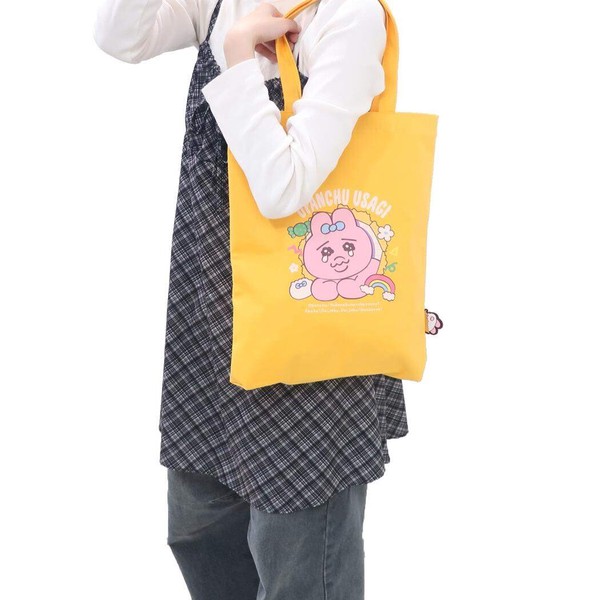 【トートバッグ】おぱんちゅうさぎ ぴょこっとトートバッグ オレンジ