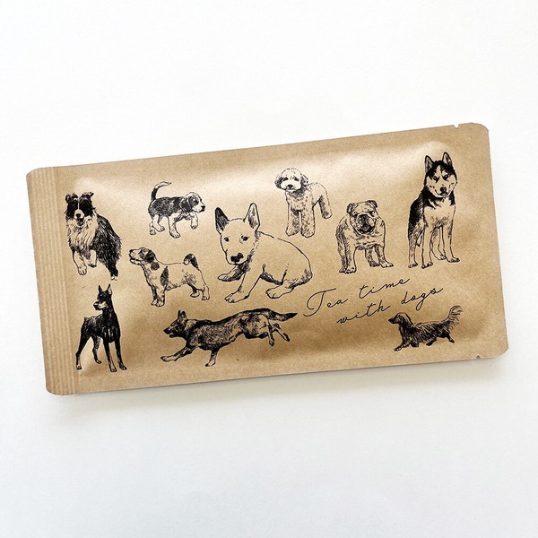 お茶メール（ティータイム・犬と楽しむティータイム） 【深蒸し掛川茶/産地直送/挨拶/煎茶/和紅茶/イヌ】