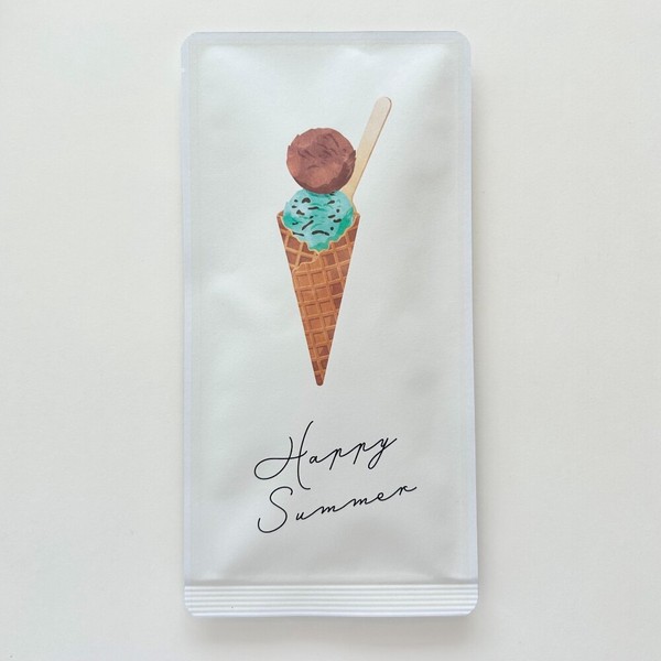 お茶メール（夏_Happy summer_アイスクリーム・水出しれもん煎茶TB 5g×5P）【ハーブティー/アイスティー】