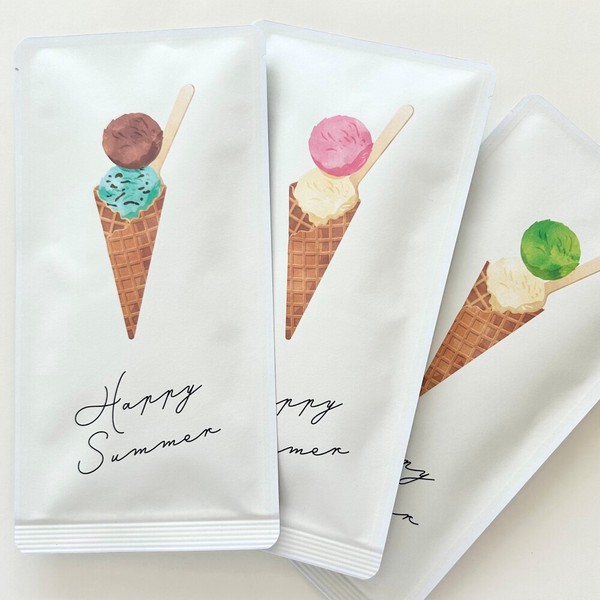 お茶メール（夏_Happy summer_アイスクリーム・水出しれもん煎茶TB 5g×5P）【ハーブティー/アイスティー】