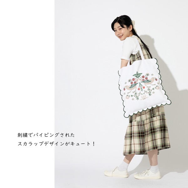 初回限定割引中 Jubilee スカラップデザイン トートバッグ ウイリアムモリス柄