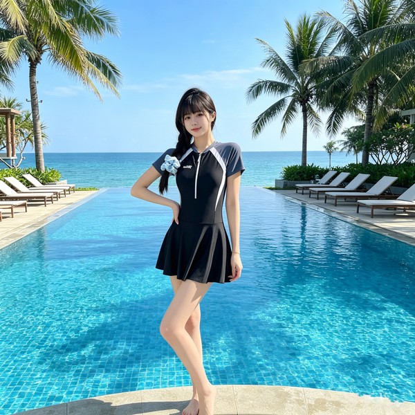 韓国スタイル 4サイズ 水着 ワンピース 夏 海 プール リゾート レディース