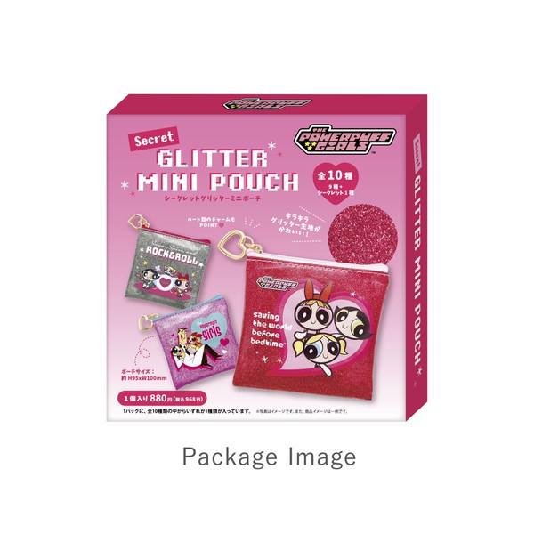 【8月入荷予定】 パワーパフガールズシークレットグリッターミニポーチ　単品（10種）