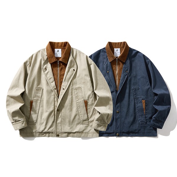 PX1275 2026年新作 襟切り替え ワーク風ジャケット メンズ ファッション使いやすいデザイン感 ヴィンテージ