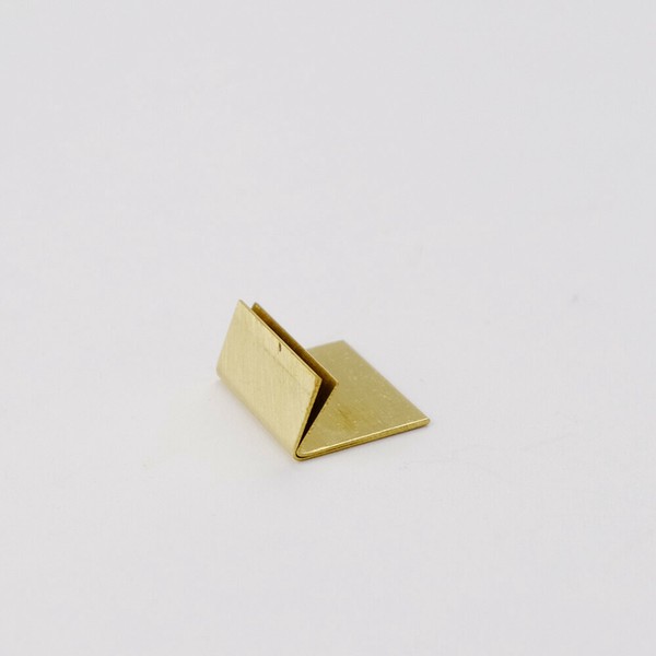 【予約受付】【定番】ありそうでなかったブラスのカードスタンド（幅2cm・20個入）/ショップカード