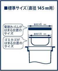 【シンクの小さい流し台タイプ！】流し用　菊割れゴム　80ﾀｲﾌﾟ