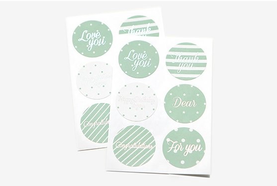 【ステッカー】【シール】Message Sticker vol.3 - 02 Mint