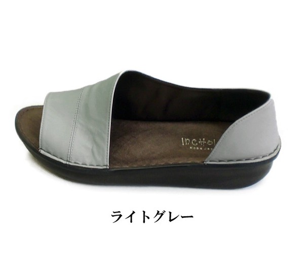 【No.8860】本革　サイドオープンサンダル　【S/M/L/LL】【3色展開】