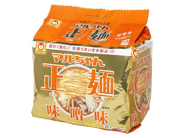 マルちゃん マルちゃん正麺味噌味 5食パック 108gx5 x6 【ラーメン】