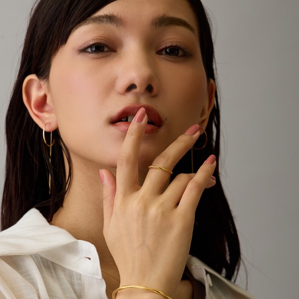 日本製 ジュエリー リング 指輪 ニッケルフリー パール メタル 小ぶり rg-n19 フラワー