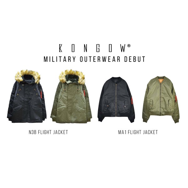MA1 BIG サイズ ミリタリー ジャケット ブルゾン KONGOW BRAND