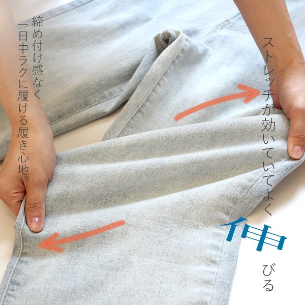 【定番品】リサイクルデニム ワイド ストレート デニム サステナブル【一部予約】