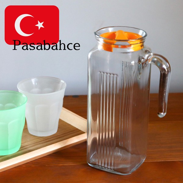 【Pasabahce】パシャバチェ　ピッチャー1000ml【トルコ製　ガラス　冷水筒　pitcher　特価　セール　sale】