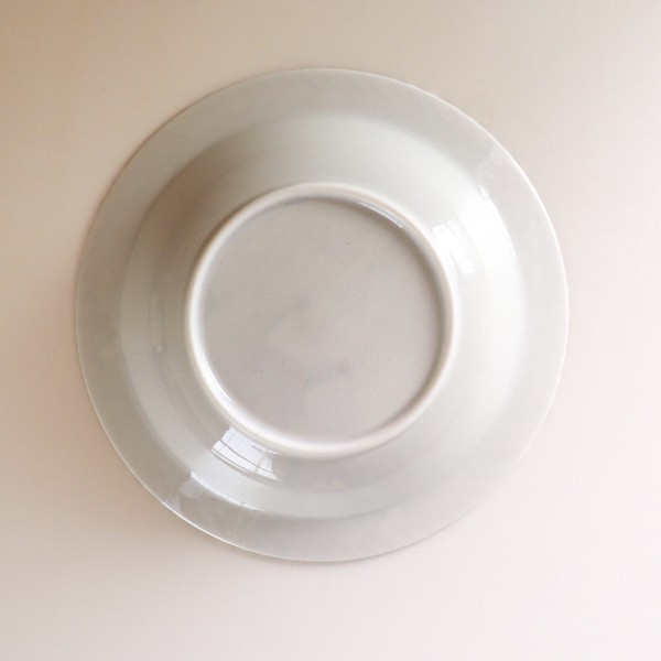 BLOW gray Pasta plate【美濃焼　深皿　カレー皿　パスタ皿　北欧　plate　洋食器】ヤマ吾陶器
