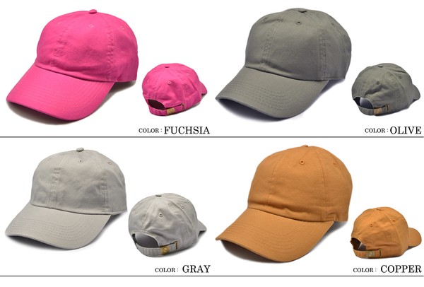 【年間定番品】 NEWHATTAN ウォッシュド ローキャップ 無地 ブランクボディ- 1400 加工