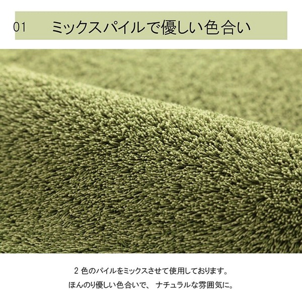 【2021秋冬】 ラグ オシャレ ナチュラル 洗える コンパクト 床暖房 ホットカーペット対応 『プリーム』