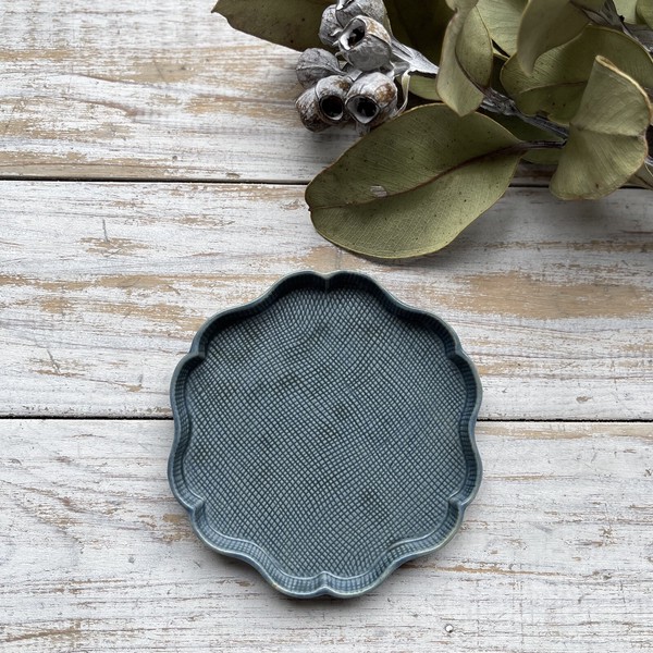 Rinka Plate 【美濃文山　輪花　日本製　美濃焼】ヤマ吾陶器
