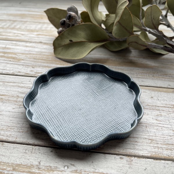 Rinka Plate 【美濃文山　輪花　日本製　美濃焼】ヤマ吾陶器