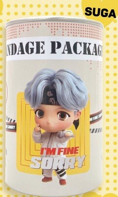 【衛生雑貨】【絆創膏】【BTS】TinyTAN 缶入りばんそうこう(SUGA)  11920SG