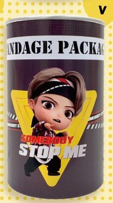 【衛生雑貨】【絆創膏】【BTS】TinyTAN 缶入りばんそうこう(V)  11920V